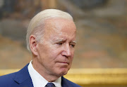 US President Joe Biden reacts as he makes a statement about the school shooting in Uvalde, Texas shortly after Biden returned to Washington from his trip to South Korea and Japan, at the White House in Washington, US May 24, 2022