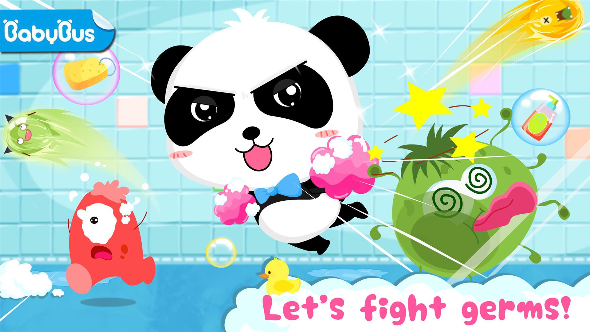 Android application Baby Panda's Bath Time screenshort