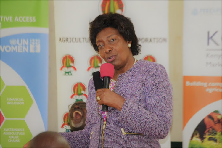 Kitui governor Charity Ngilu during a meeting in Kitui town in May this year.