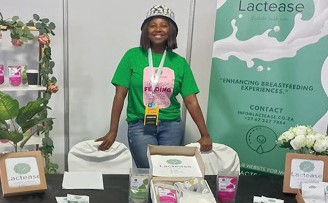 Thandeka Jali, the owner of Lactease which is a tonic for breastfeeding women.
