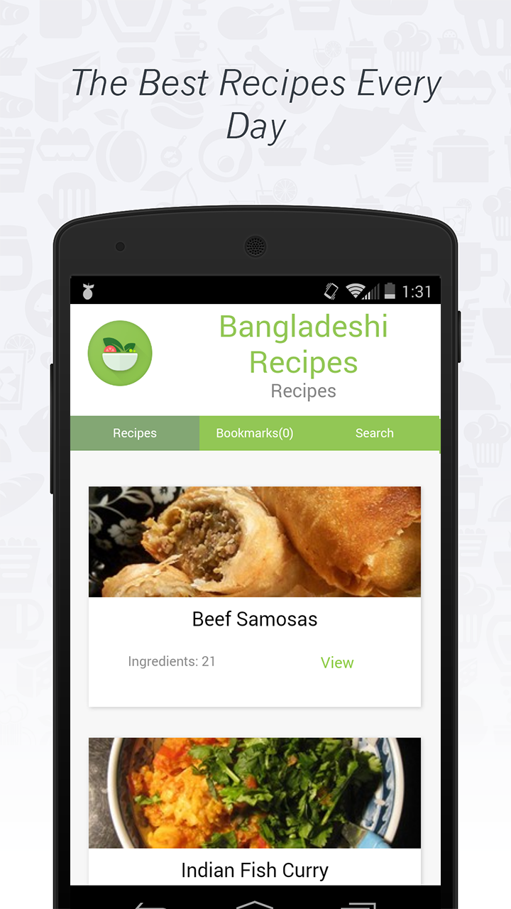 Android application Bangladeshi cuisine: Recipes screenshort