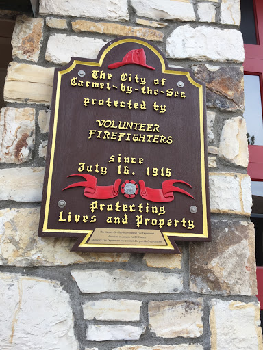 The City of Carmel-by-the-Sea protected by VOLUNTEER FIREFIGHTERS Since July 16, 1915 Protecting Lives and Property The Carmel-By-The-Sea Volunteer Fire Department dissolved on January 1st 2012...