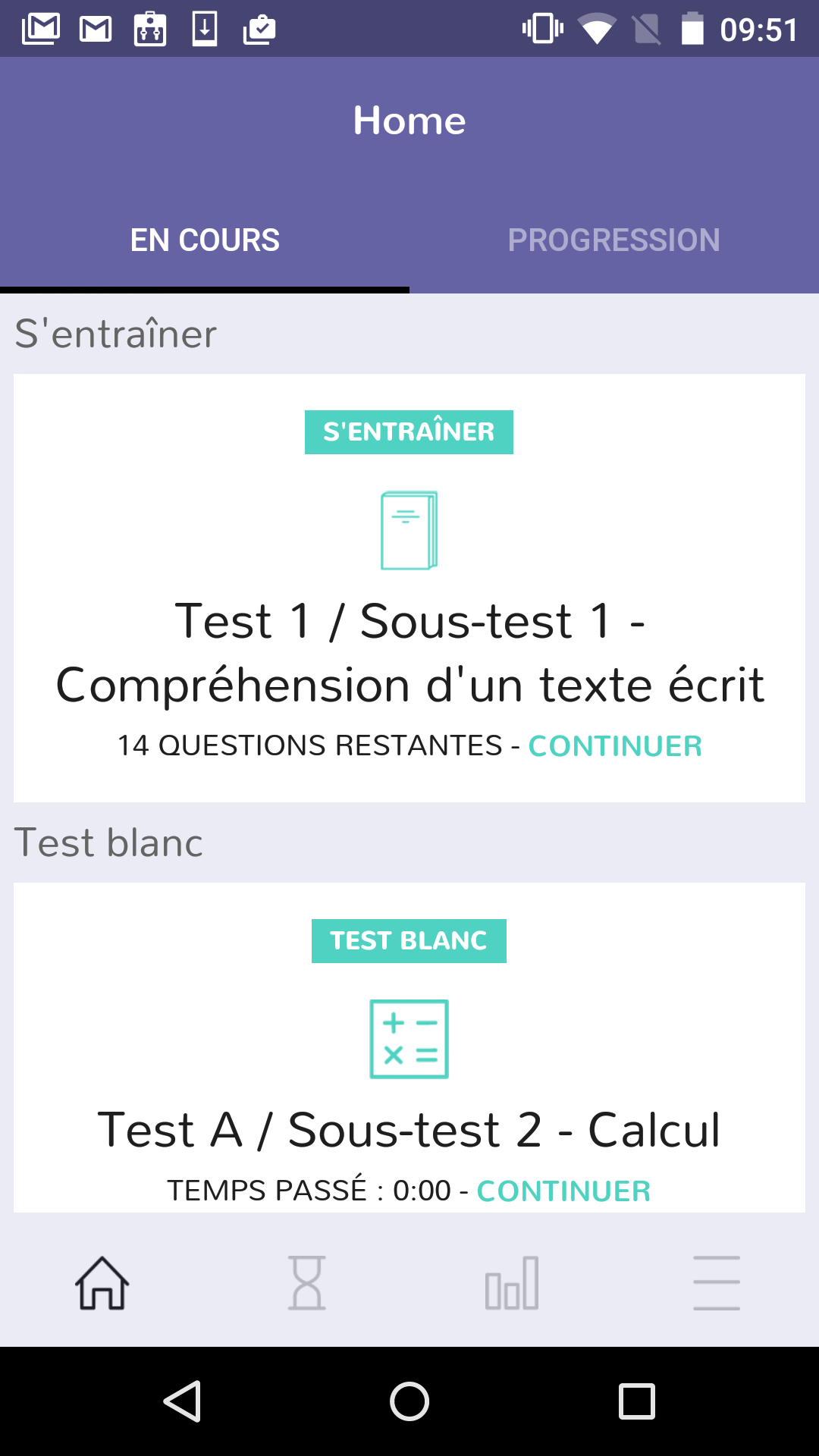 Android application Tage Mage ® - Test, QCM, Quiz screenshort