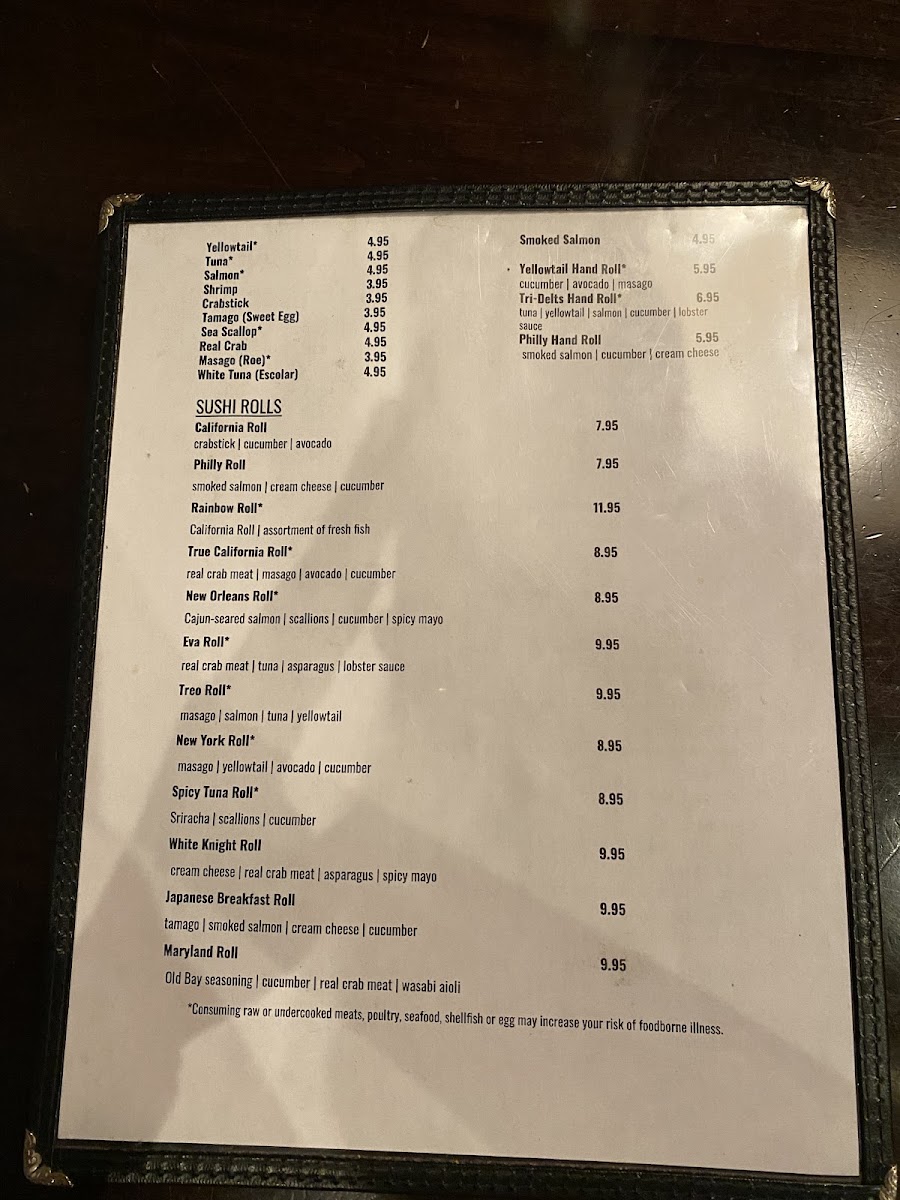 Beyond Restaurant & Lounge gluten-free menu