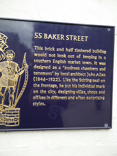 55 Baker Street Plaque 