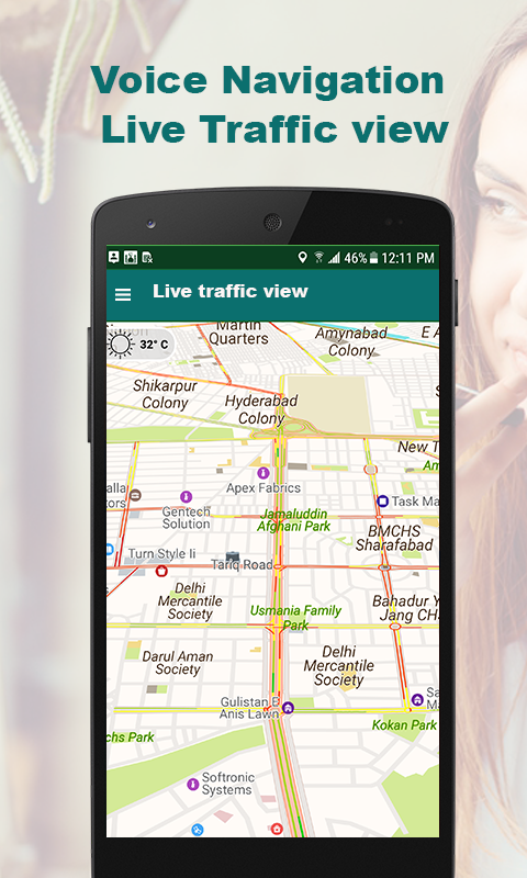 Voice Navigation GPS Route Tracker Live Traffic — приложение на Android