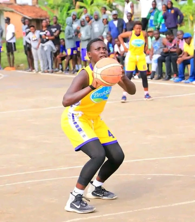 Daisy Awino of Butere Girls' during the 2024 national Term One games in Machakos