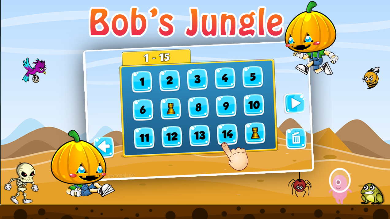 Android application Super Bobs Jungle World free screenshort