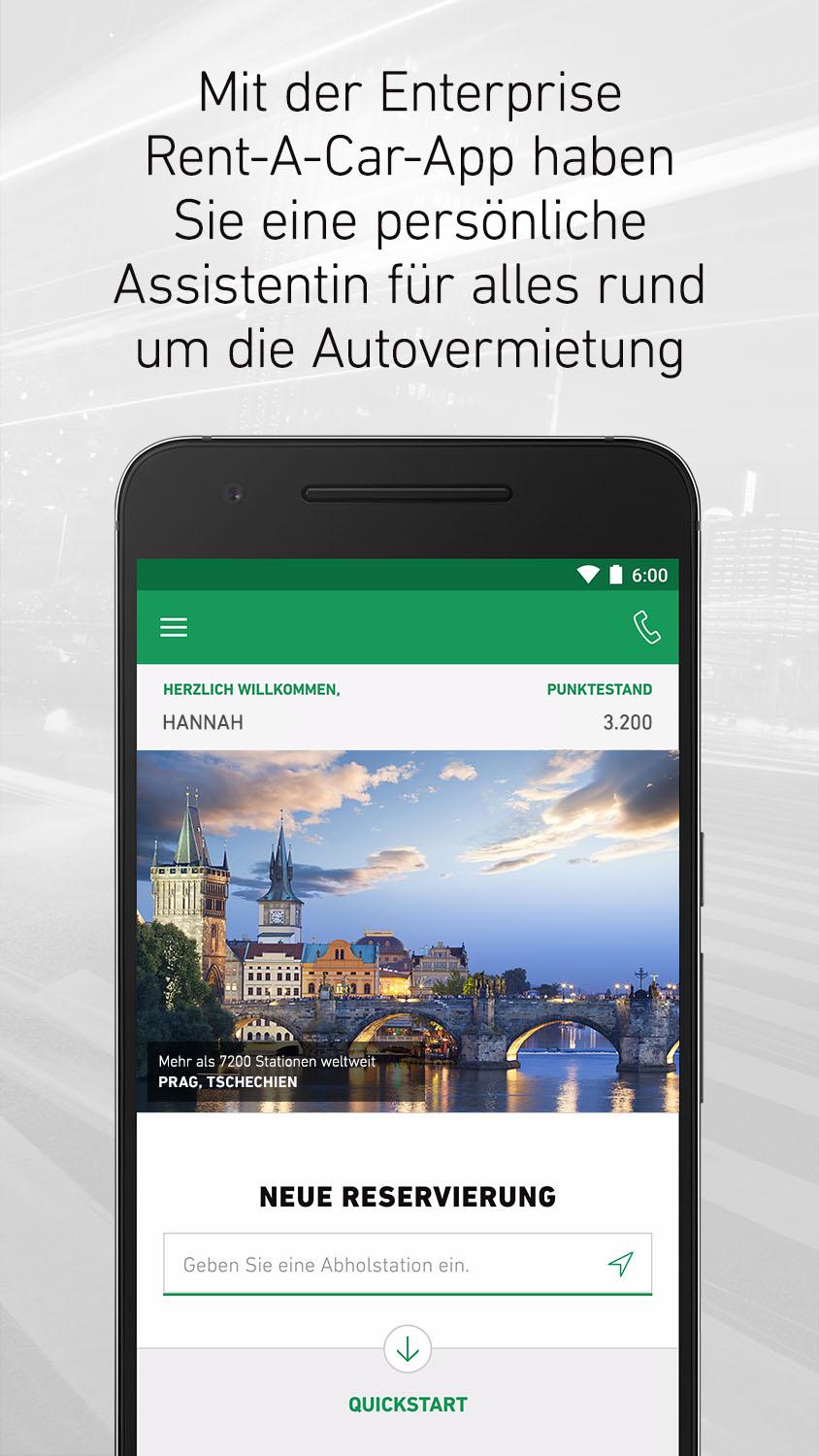 Android application Enterprise Car Rental screenshort