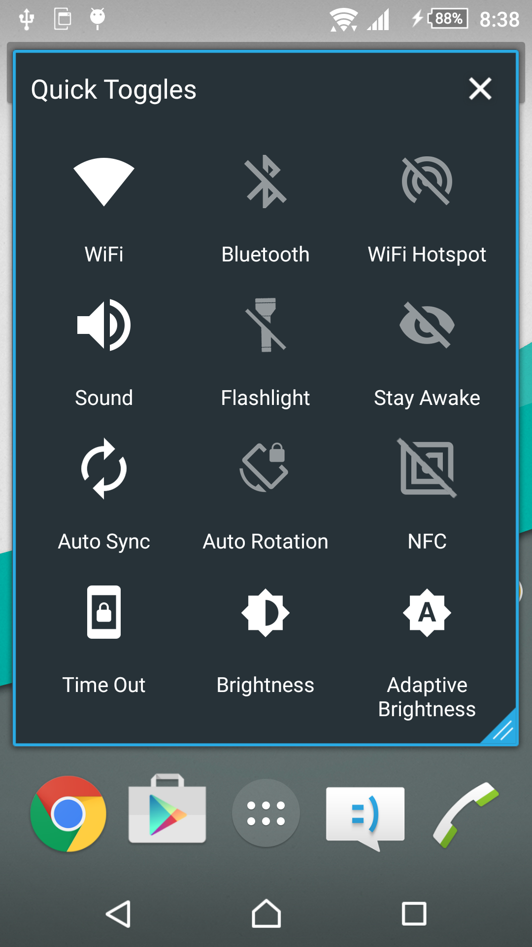 Android application Quick Toggles Small App screenshort