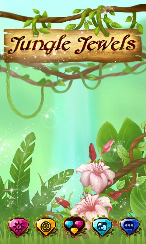 Android application Jungle Jewels Go Launcher screenshort
