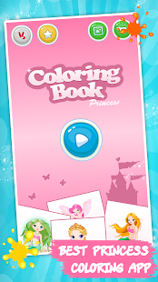   Kids coloring book: Princess- screenshot thumbnail   