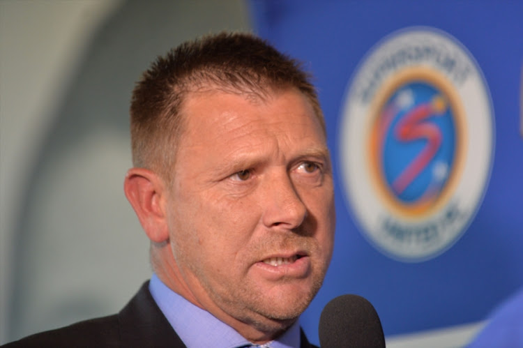 SuperSport United new coach Eric Tinkler during the SuperSport United formal announcement at Multichoice City Ground Floor on June 08, 2017 in Johannesburg, South Africa.