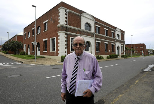 Dr Peter Munns, chair of The Ark Christian Ministries, outside the former church and shelter from which the city evicted the homeless in 2004.