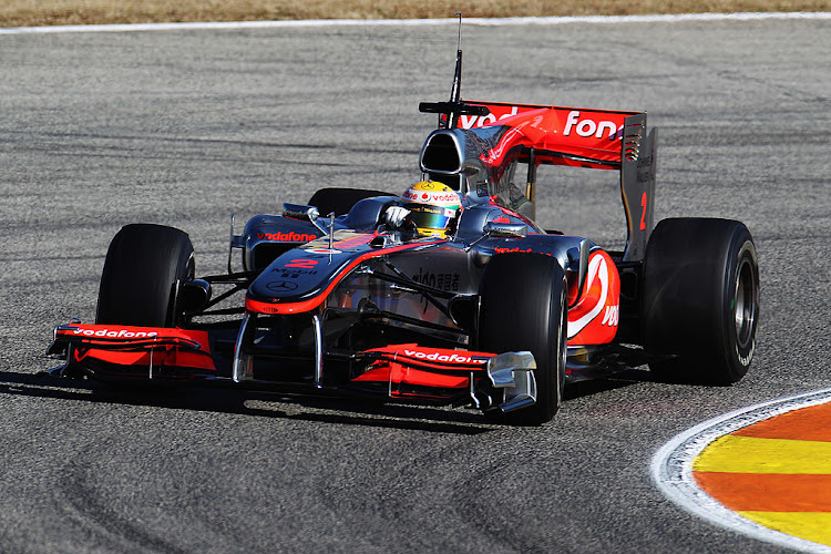 Lewis Hamilton driving the McLaren MP4-25 during winter testing at the Ricardo Tormo Circuit on February 2 2010 in Valencia, Spain.