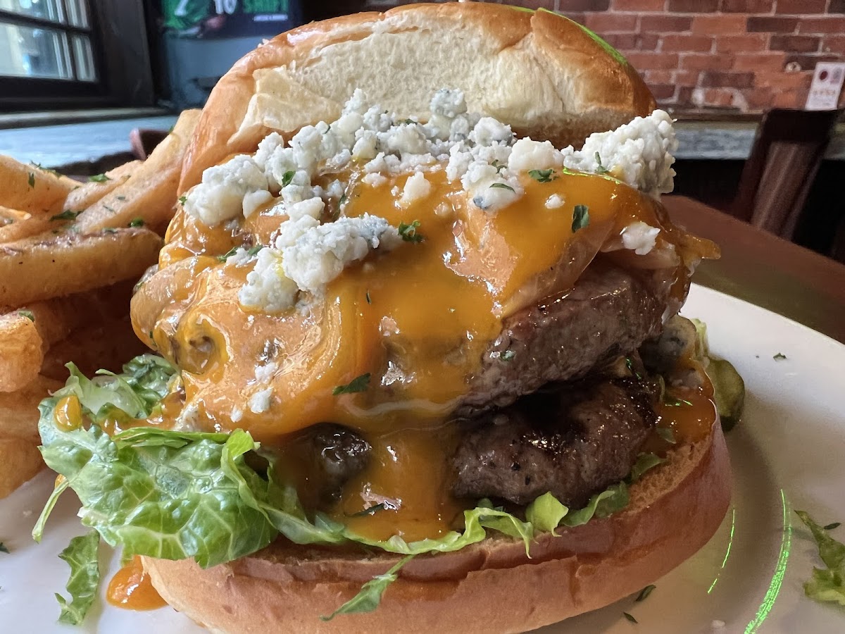 "Stackhouse Burger" on GF bun