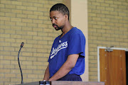 Murder accused Mark Zinde appeared at the Brits Regional Magistrate Court yesterday for allegedly killing his mother former SABC board member Hope Zinde last year. The matter was posponed to today. Photo Thulani Mbele.