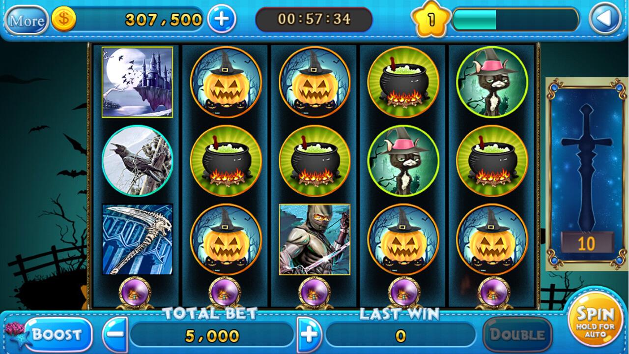 Android application Slots Halloween screenshort