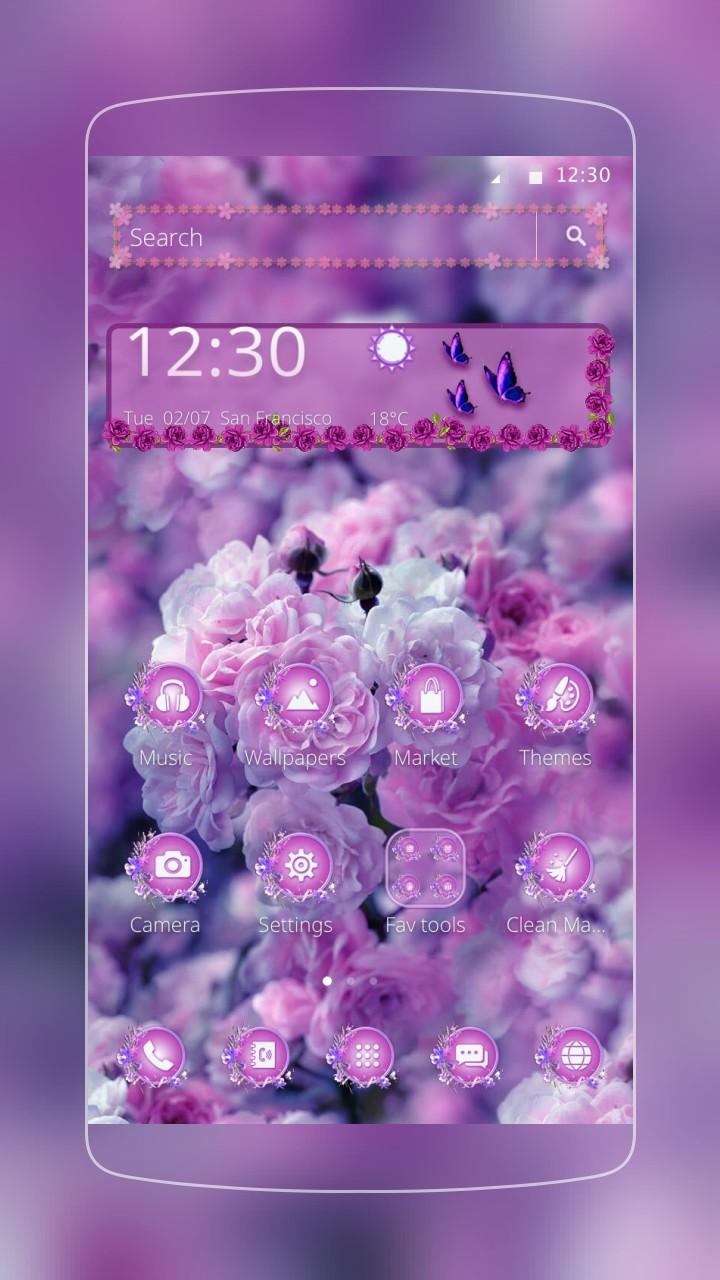 Android application Rose and Butterfly screenshort