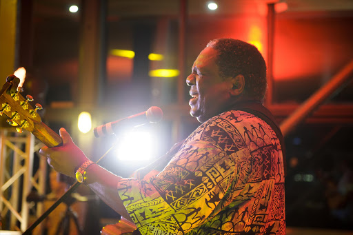 Vusi Mahlasela in performance.