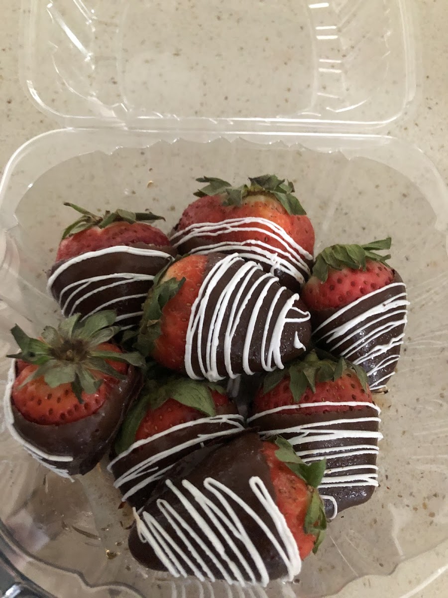 Choco covered strawberries