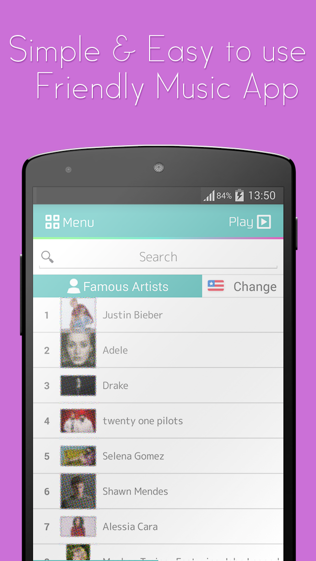 Android application Smart Music screenshort