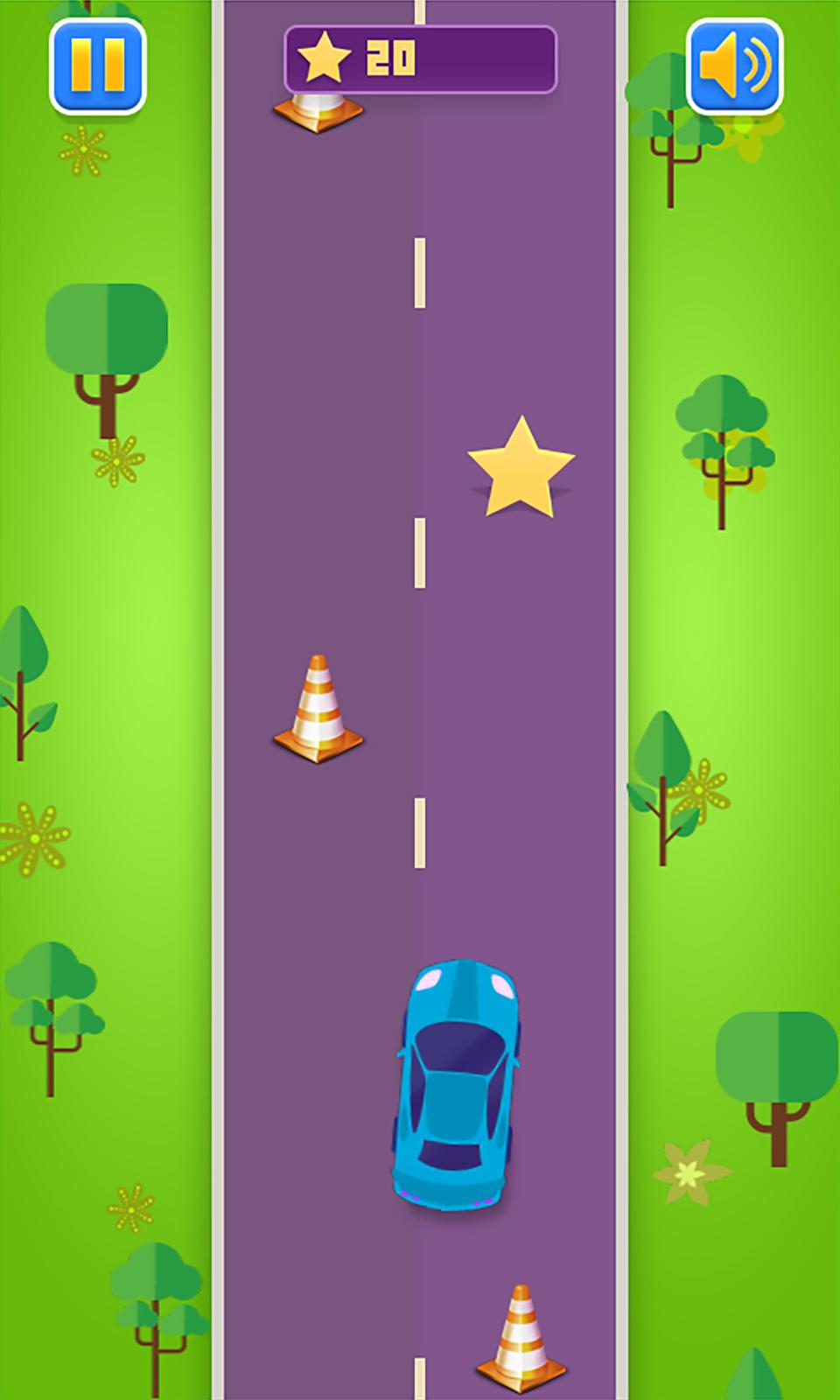 Android application Kids Race - Endless Car Racing screenshort