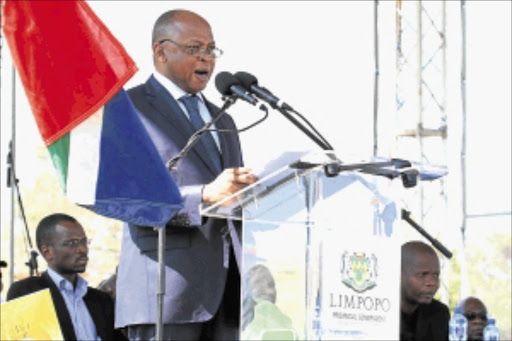 BELIEF: Limpopo premier Cassel Mathale PHOTO: ELIJAR MUSHIANA