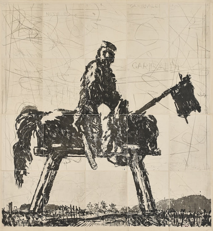 ‘Garibaldi’, William Kentridge. Picture: SUPPLIED/ASPIRE ART AUCTIONS