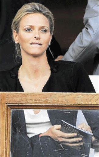 Princess Charlene in Monaco last Friday Picture: REUTERS