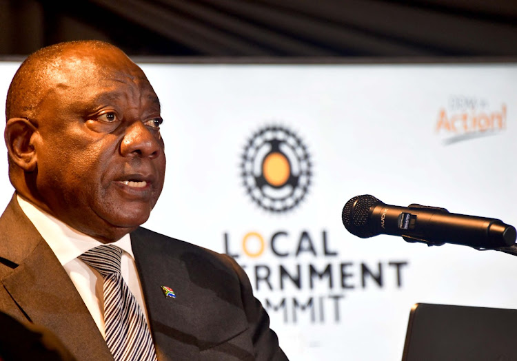 President Cyril Ramaphosa addressed the local government summit at the Birchwood Hotel in Boksburg.