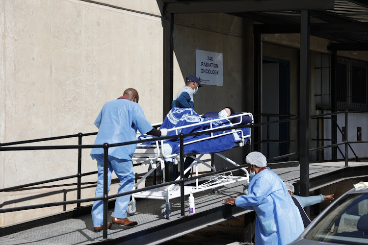 A cancer patient being brought in at the Radiation Oncology ward at the Charlotte Maxeke. File picture