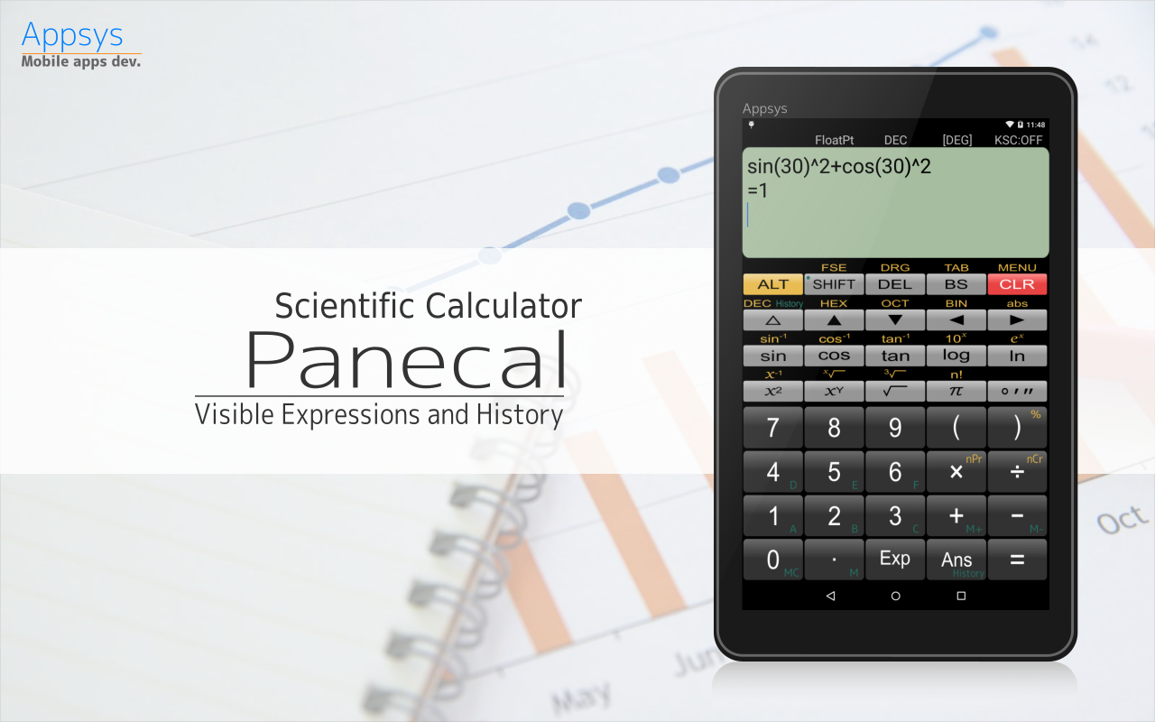 Android application Panecal Scientific Calculator screenshort