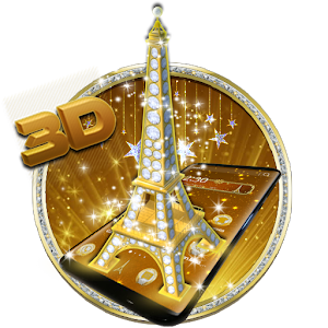 Download 3D Diamond Eiffel Tower Theme For PC Windows and Mac