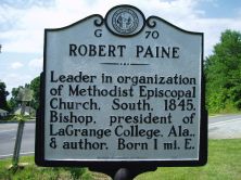 Leader in organization of Methodist Episcopal Church, South, 1845. Bishop, president of LaGrange College, Ala., & author. Born 1 mi. E.Plaque via North Carolina Highway Historical Marker Program,...