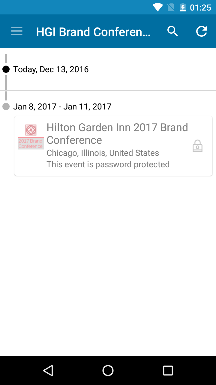 Android application HGI Brand Conference 2017 screenshort