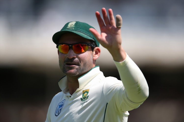 Dean Elgar of South Africa during day 3 of the 2nd Castle Lager Test match between South Africa and Pakistan at PPC Newlands on January 05, 2019 in Cape Town, South Africa.