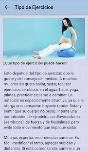 Embarazo Dieta y Ejercicio Screenshot