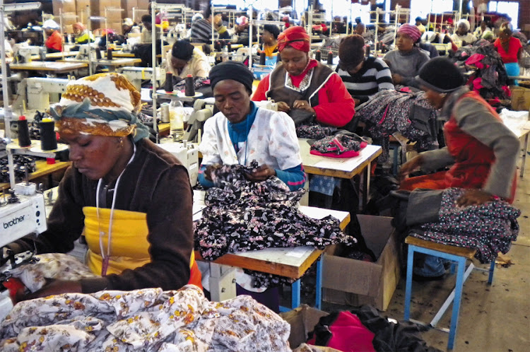 Workers in a clothing factory in Newcastle, KwaZulu-Natal. Picture: FINANCIAL MAIL