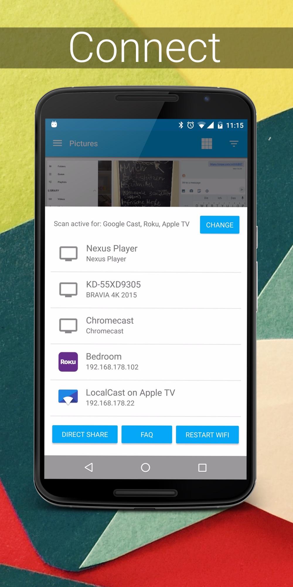 Android application LocalCast: stream to TV screenshort