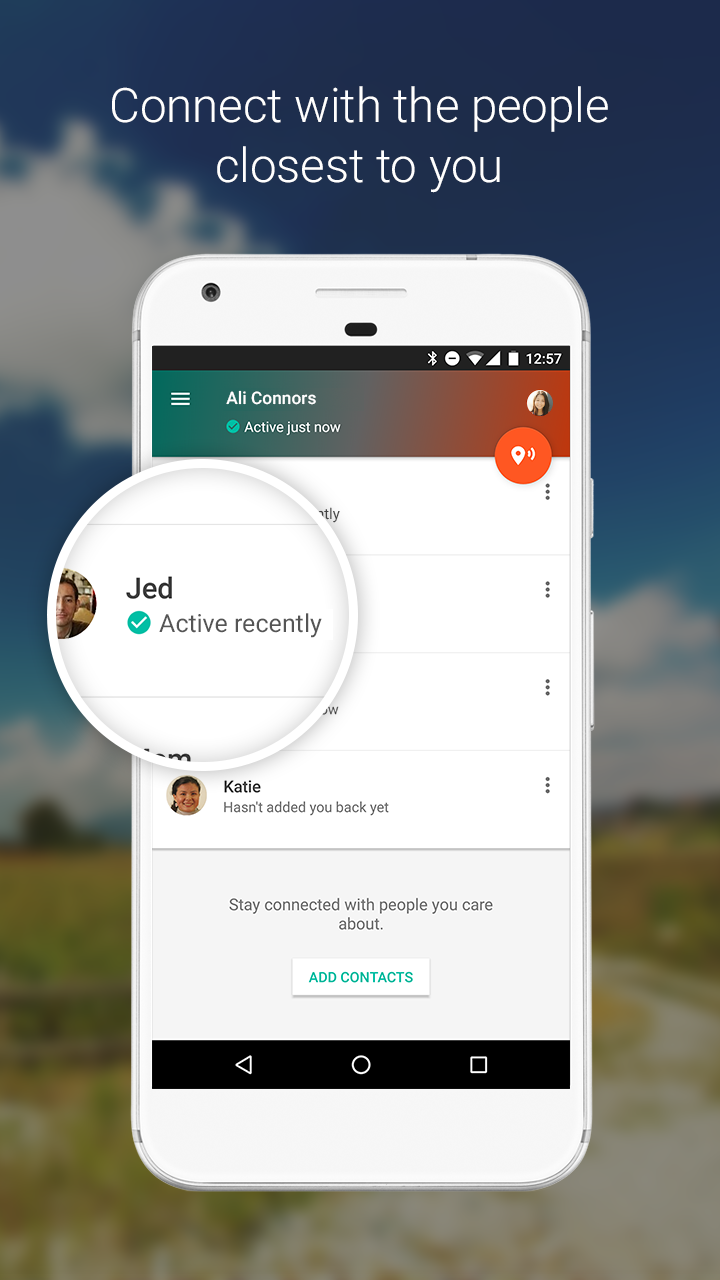 Android application Trusted Contacts screenshort