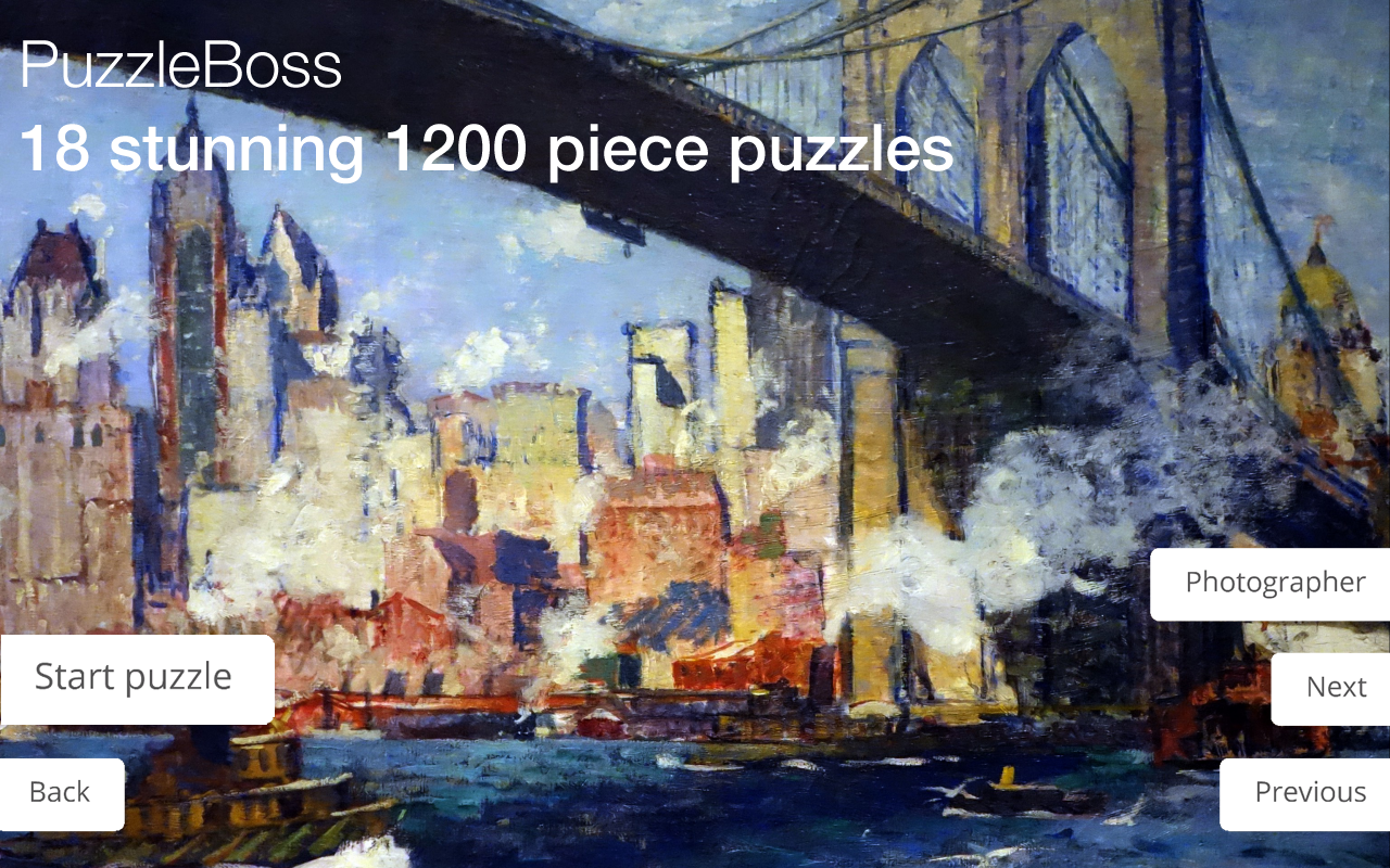 Android application Deluxe Artwork Jigsaw Puzzles screenshort