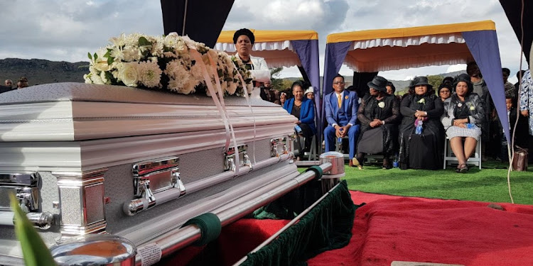 The family of Siyasanga Kobese could not hold back their tears as her casket was lowered to the ground.