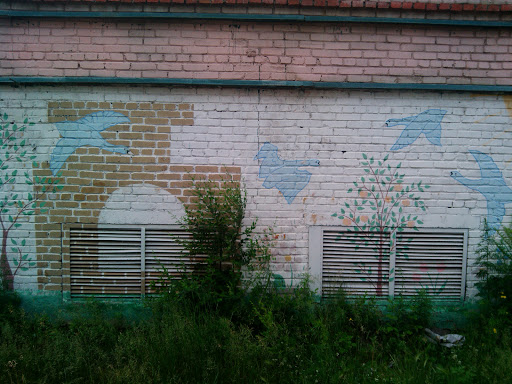 Графити Гуси-Лебеди