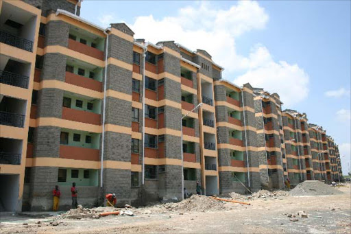 The almost completed housing units by NHC in Langata . Jack Owuor