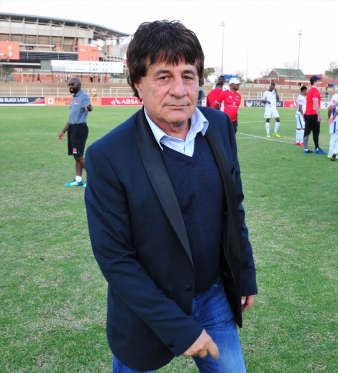 Chippa United chief executive Peter Koutroulis, pictured here in Polokwane during the Absa Premiership encounter away against Polokwane City at the Old Peter Mokaba Stadium in May 2018, is reportedly on his way out of the club.