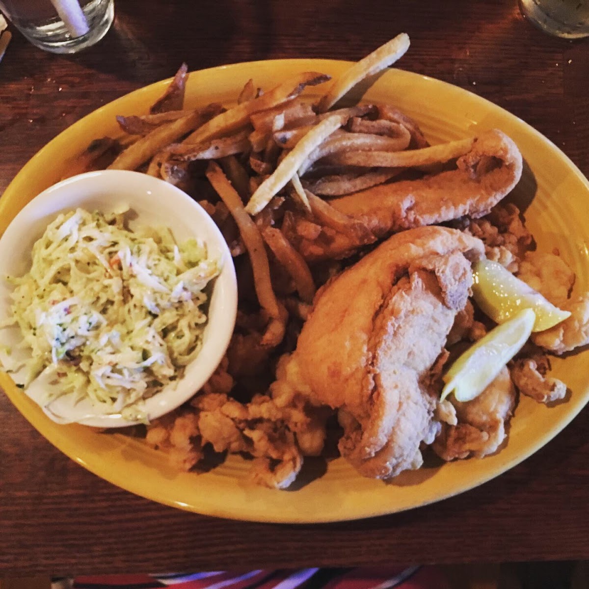 Jumbo fried seafood platter - gluten free