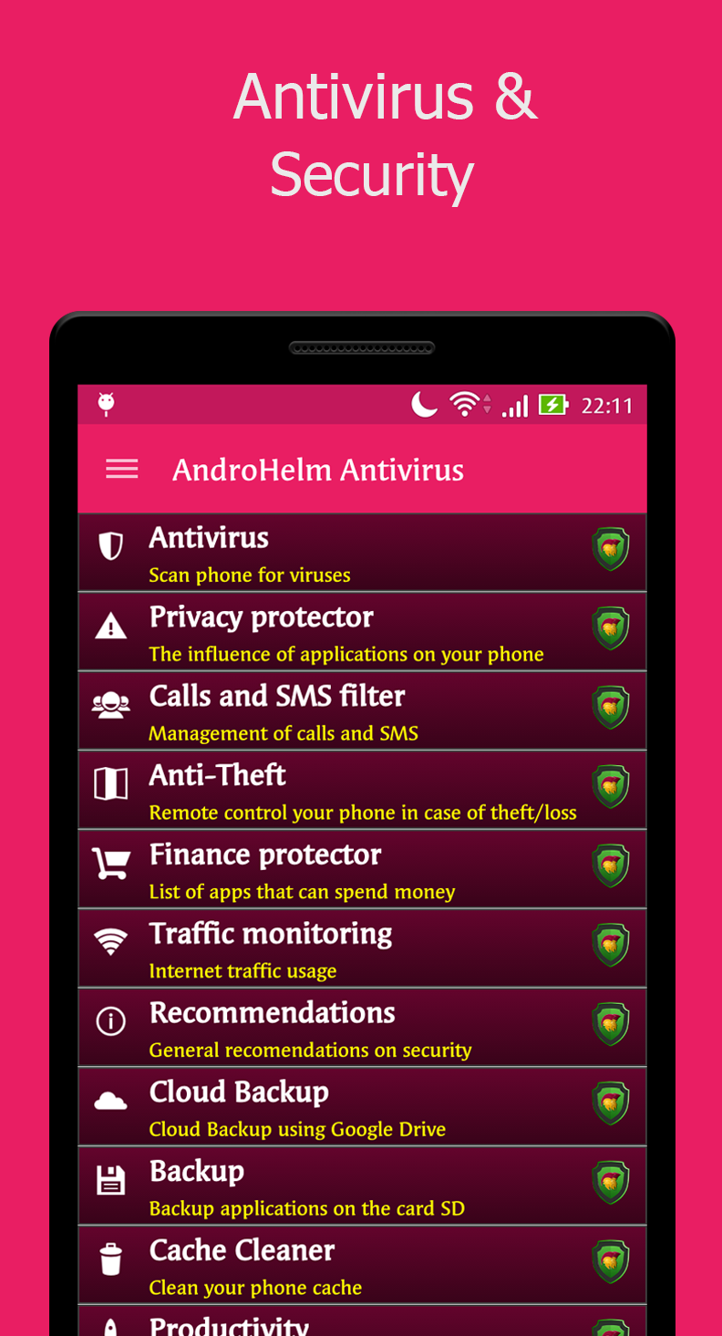Android application AntiVirus Security screenshort