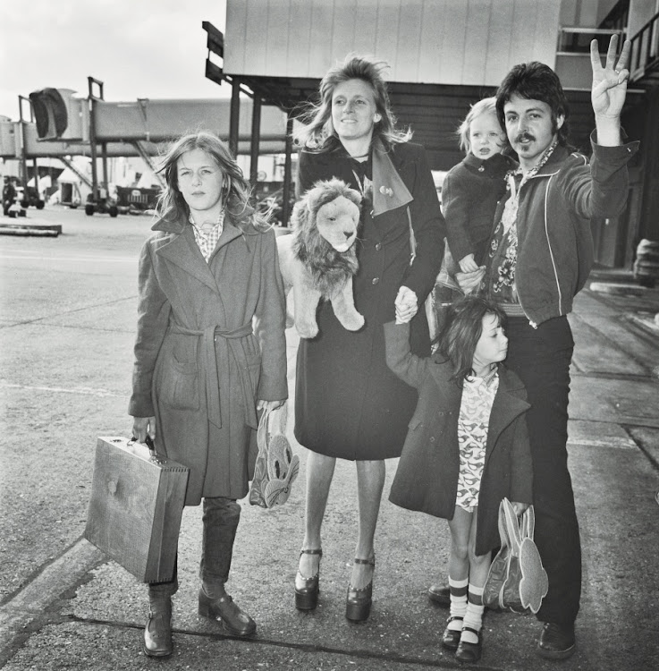 Linda and Sir Paul McCartney with Heather, Stella, and Mary. Image: Supplied