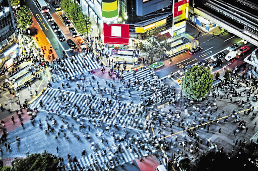 OVER CROWDED: Shibuya crossing in Tokyo, one of the most busiest pedestrian crossings in the world